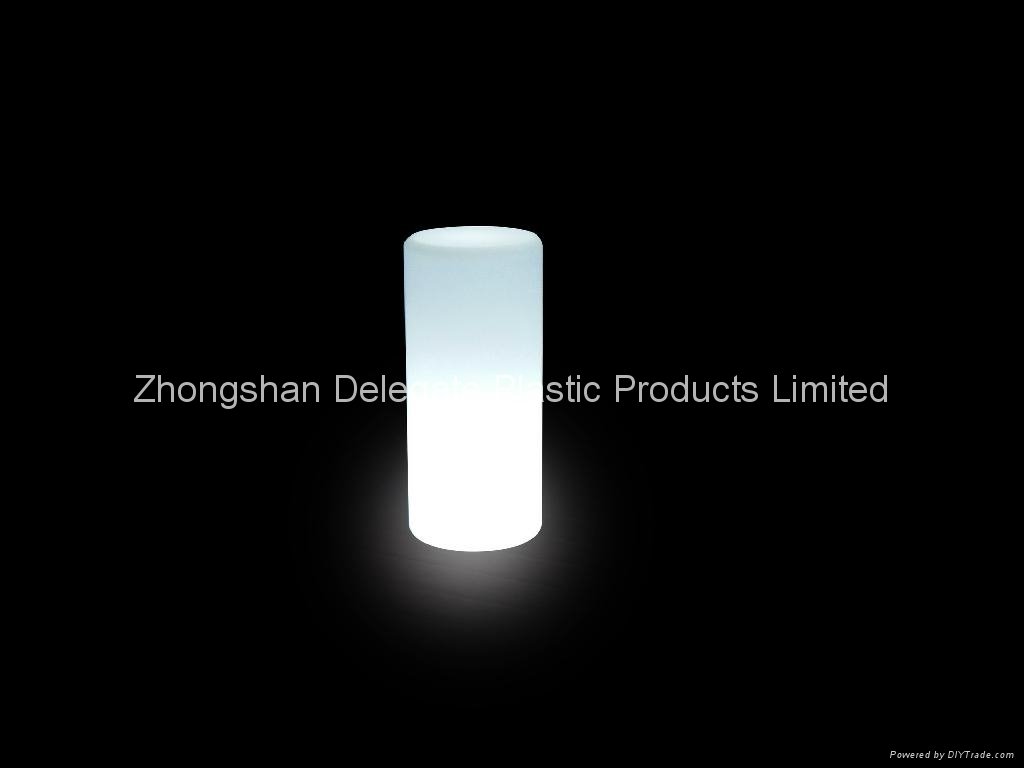 led cylinder light color changing with induction charger  led table light 2