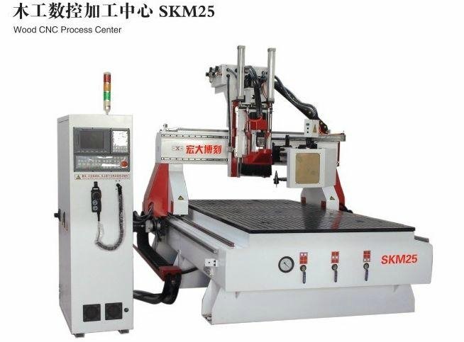 CNC Woodworking machine with automatic tool changer 