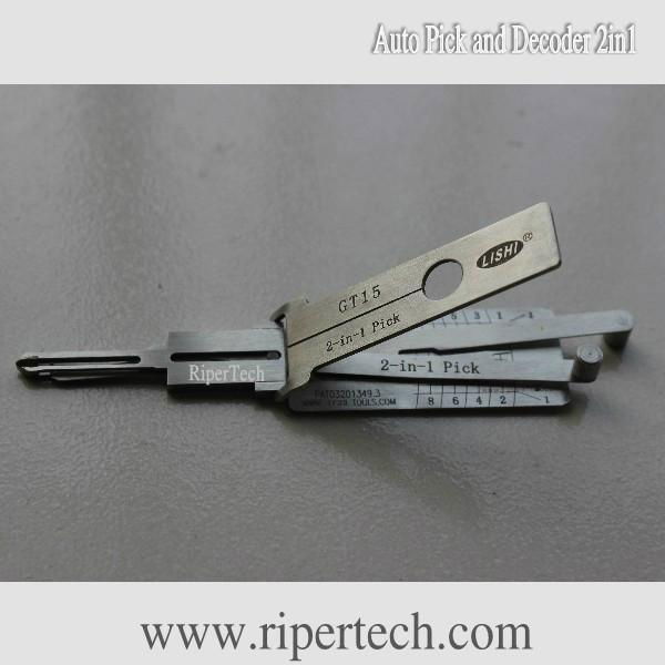 New Original Ford door lock opener Ford lock pick/decoder 2in1 GT15 free shippin