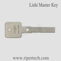 PEUGEOT car Cut Keys HU83 special for lishi 2 in 1 pick decoder