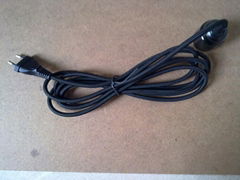 Braided Wire +2-Pin Plug+Phenolic Lampholder