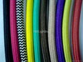 HM colorful insulated fiberglass braided wire 