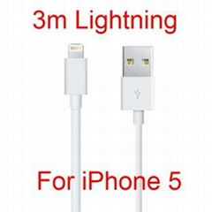 Apple iphone 5/ipad mini 3 Meter lightning  Data sync cable 