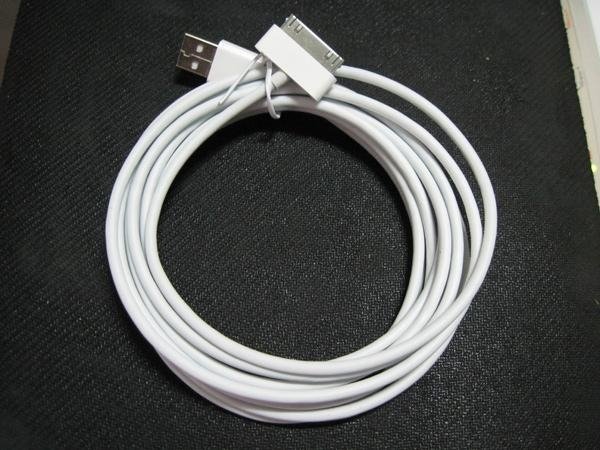Apple iphone 4 3 Meter   Data sync cable  3