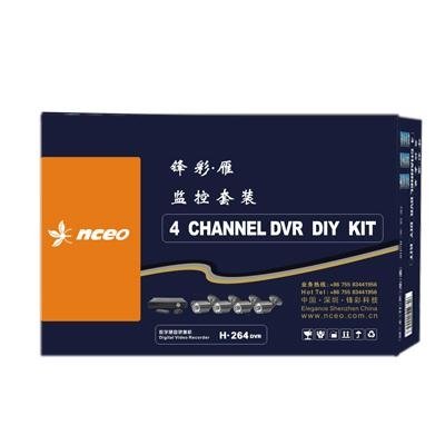 520TVL CMOS 4 channel megapixel CCTV DVR kit