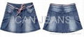 Girls‘ Jeans  Skirt