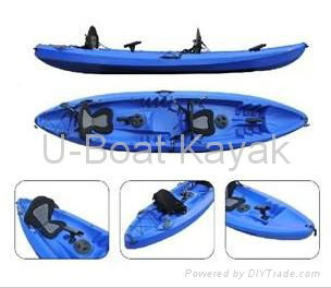 Blue Triple Kayak Available in Various Colors