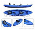 Blue Triple Kayak Available in Various