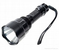 high power cree q5 led flashlight with 1*18650 rechargeable battery