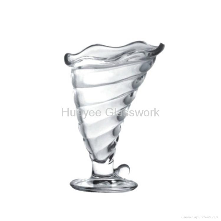 Ice cream glass cups glassware factory made in china
