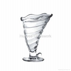 Ice cream glass cups glassware factory made in china