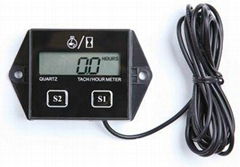 Small engineLCD Inductive digital Tach/ Hour Meter for Motorcycle,Snowmobile