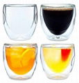 Moderna Artisan Series Double Wall 2 oz Beverage & Espresso Shot Glasses 2