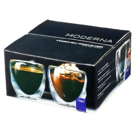 Moderna Artisan Series Double Wall 2 oz Beverage & Espresso Shot Glasses 3