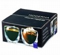 Moderna Artisan Series Double Wall 2 oz Beverage & Espresso Shot Glasses 3