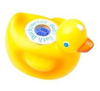 Baby Bath Floating Duck Toy and Bath Tub Thermometer 