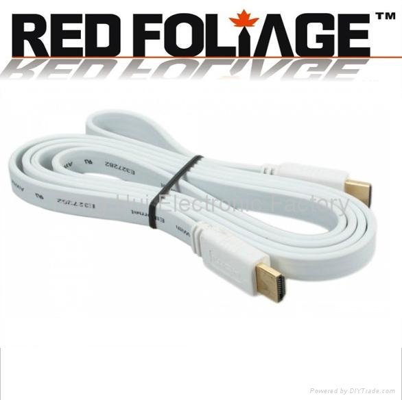 Premium flat HDMI cable1.4 with 3D&blue ray already  3