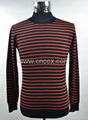 12STC0523 men's scoop neck striped