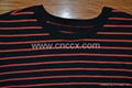 12STC0523 men's scoop neck striped sweater 3