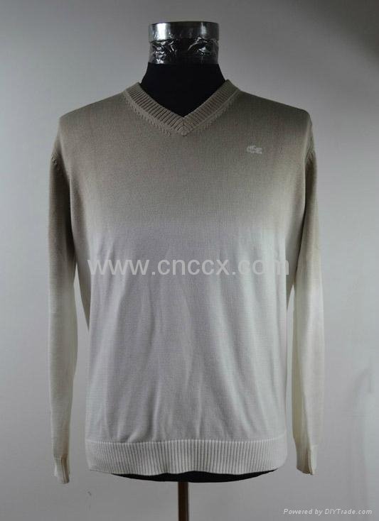 12STC0524 men's long sleeve v-shaped collar sweater