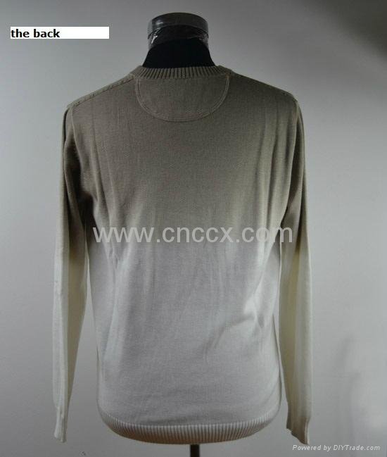 12STC0524 men's long sleeve v-shaped collar sweater 2