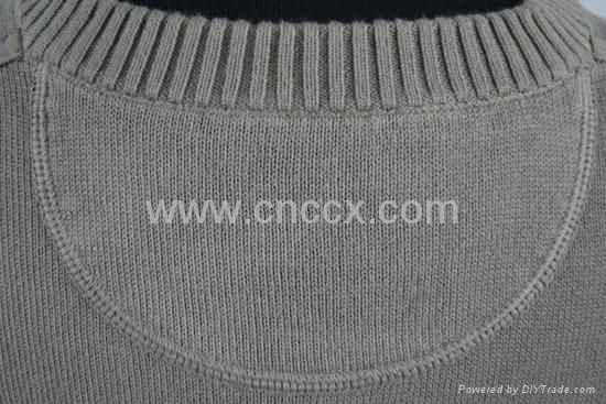 12STC0524 men's long sleeve v-shaped collar sweater 4