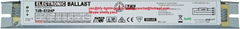 24 W electronic ballast for one T5 fluorescent lamp