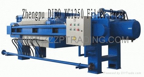 Filter press zhengpu  XG1250 Rubber Membrane Filter Press