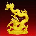 metal golden animal sculptures 1