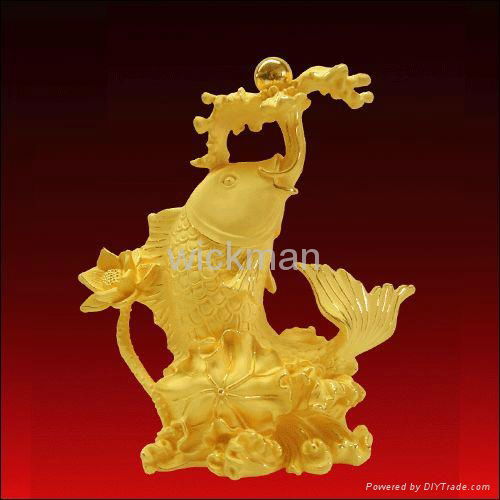 metal golden animal sculptures 2