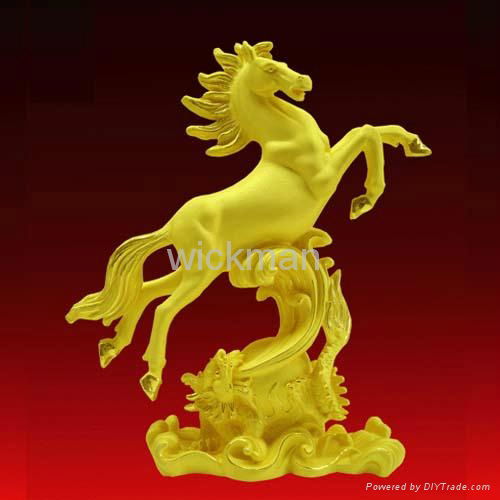 metal golden animal sculptures 3