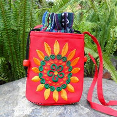 Dongba national cloth sunflower messenger bag crossbody big bucket bag