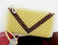 Diy handmade beaded hook bags fashion portable women's wallet zipper bag