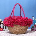  women's handbag laciness straw bag shoulder bag woven bag