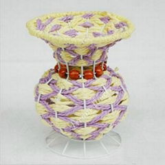 Pure hand-woven European wrought iron flower vase wholesale
