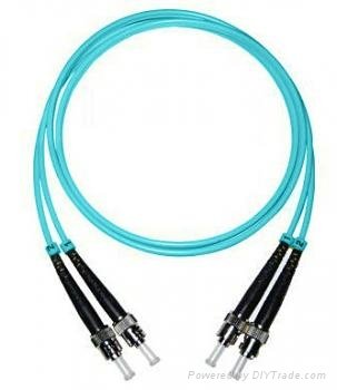 ST-ST 50/125um duplex fiber optic patch cord 