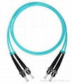 ST-ST 50/125um duplex fiber optic patch cord  1