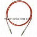 1M LC multimode fiber optic patch cord  simplex  1