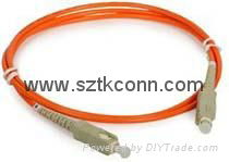 1M SC multimode fiber optic patch cord  simplex 