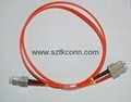 1M SC multimode fiber optic patch cord  simplex  2