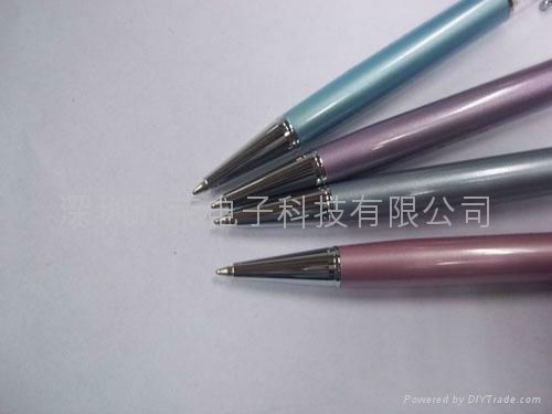 Crystal capacitive stylus touch pen with ball pen  for iphone 4 4s ipad 2/3  2