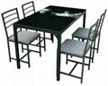 Modern Dining Furniture with Steel Tube,Glass 1
