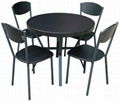 Steel Tube Dining Table And Chairs