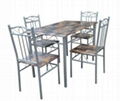 Metal Furniture Marble Dining Table And