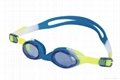 children silicone swimming goggles and