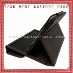 Lichee Pattern Leather Case Cover for iPad Mini