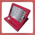 Hello Kitty Silk Print PU Leather Case for iPad3 3