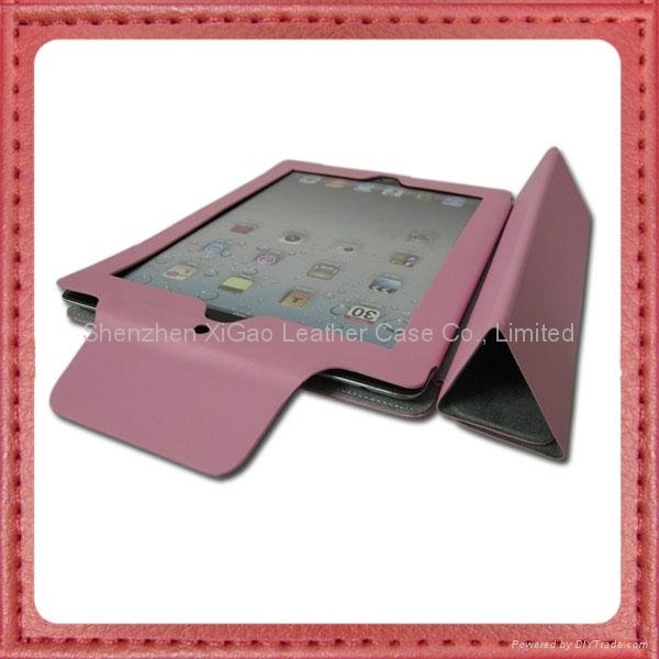 Three Folds iPad Leather Case