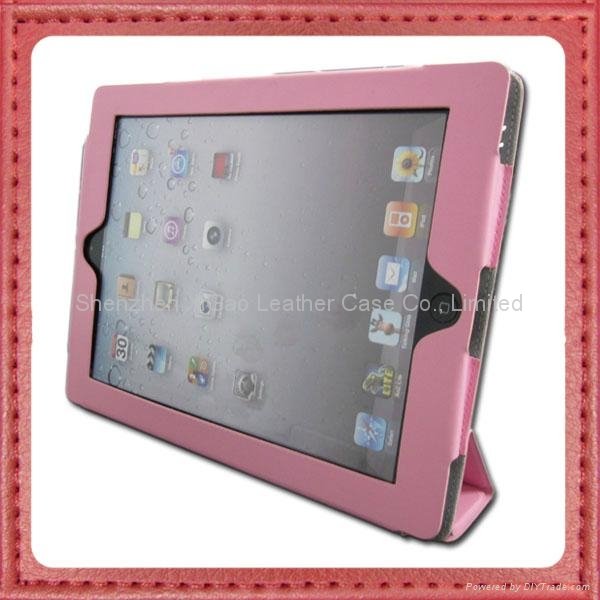 Three Folds iPad Leather Case 2
