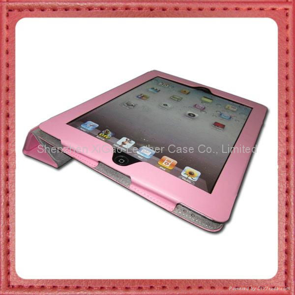 Three Folds iPad Leather Case 5